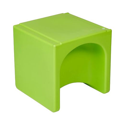 ECR4Kids Tri-Me 3-In-1 Cube Chair, Kids Furniture, Lime Green