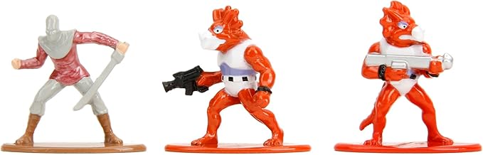 TMNT 1.65" 18-Pack Wave 2 Die-Cast Figures Nano Metalfigs, Toys for Kids and Adults