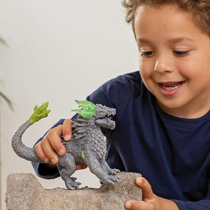 Schleich Eldrador Creatures, Toys for Boys and Girls, Stone Dragon Mythical Creatures Toy Action Figure, Ages 7+, Multicolor, 4.9 inch