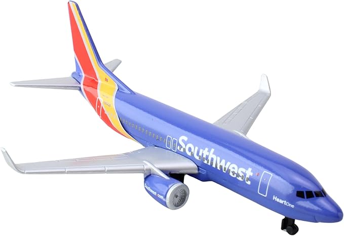 Daron Southwest Airlines Airport Playset with Die-Cast Metal Model Airplane with Plastic Parts, Cars and Transportation Toys for Kids Ages 3+