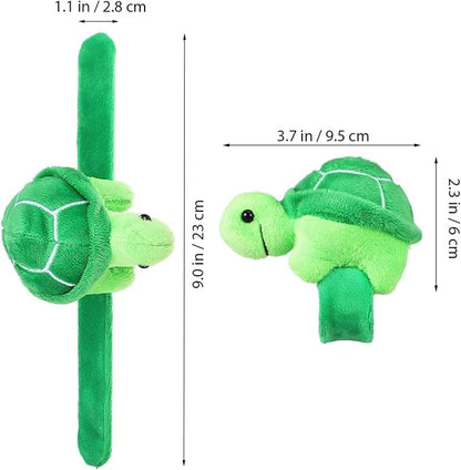 jarbins Stuffed Turtle Slap Bracelets Animal Turtle Wrist Plush Slap Bracelets Wristband for Children Birthday Party Favors Kids Toy Decor