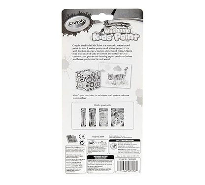 Crayola Washable Kids Finger Paint Assorted Colors, Pack of 3 | Includes 5 Color Flag Set