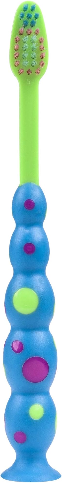 Kids Healthy Fun Suction Cup Soft Toothbrushes, 4 Count Twin Pack