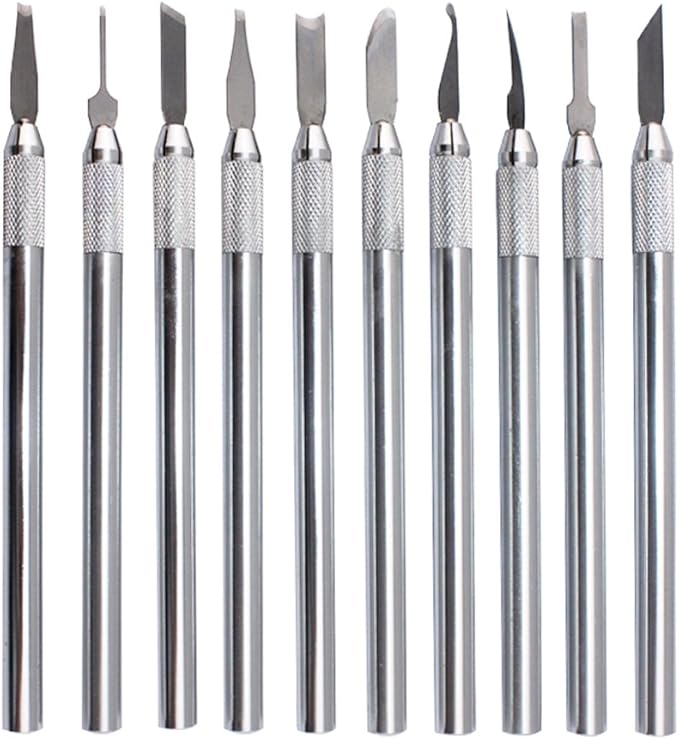 NIUPIKA Wax Carvers Carving Knives Pottery Clay Sculpting Tool Set Steel Modeling Hand Tool