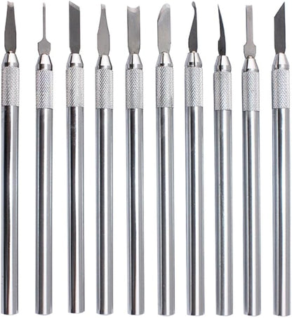 NIUPIKA Wax Carvers Carving Knives Pottery Clay Sculpting Tool Set Steel Modeling Hand Tool