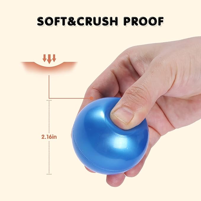 Ball Pit Balls Plastic Balls for Ball Pit Phathalate Free BPA Free Plastic Balls 100pcs 2.2" Set for Toddlers for Play Tent Tunnel
