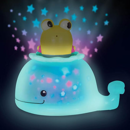 B. toys – Animal Bath Toys – Color Changing Frog Bath Squirt & Light-Up Whale – Baby Bath time Set – Glowing Lights – 6 Months + – Glow & Splash