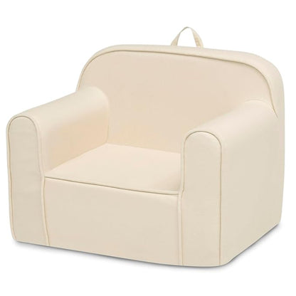 Delta Children Cozee Chair -Foam Kids Chair for Ages 18 Months and Up, Oatmeal