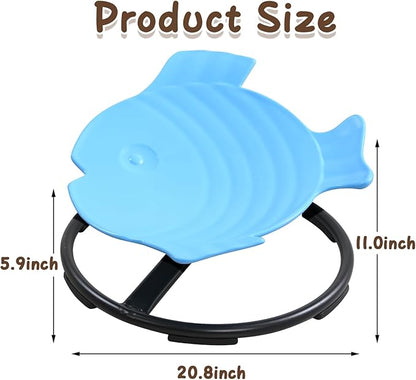 Sensory Spinning Chair for Kids Autism, Kids Swivel Chair Sensory Autism, Sit and Spin for Kids, Therapy Centers Sensory Room Items Blue