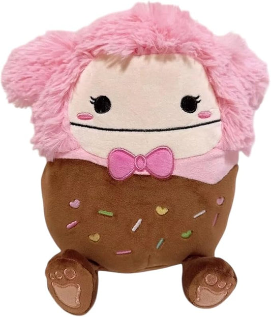 Squishmallows 2025 Original 8-Inch Valentine Squad Plush - Collectible Soft & Squishy Mini Stuffed Animal Toy - Add to Your Squad - Gift for Kids, Girls & Boys (Brina The Cupcake Bigfoot)