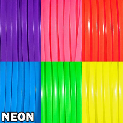 Craft County Neon, Rexlace 6 Pack - 50 Yard - 45 Meter Spools - Non-Toxic Plastic Lacing