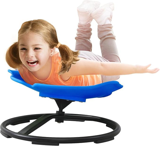 Autism Sensory Products Kids Swivel Chair for Autistic Kids Sensory Spinning Chair Spin Seat Sensory Indoor/Outdoor - Improve Balance & Motion Sickness Relief for Children & Teens