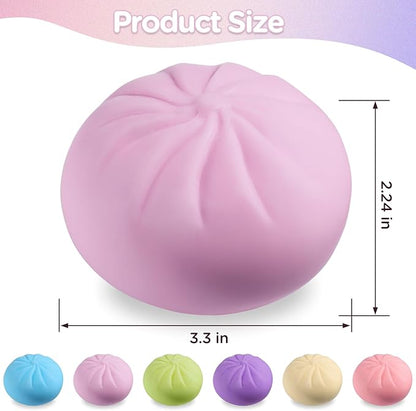 Dumpling Squishy Mystery Box, Viral Squishy Dumpling Toy, Bao Bun Squeeze Stress Relief Fidget Toys for Holiday & Birthday Gifts (Green)