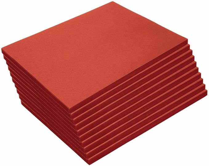 Colorations Construction Paper,Red,9 inches x 12 inches,50 Sheets, Heavyweight Construction Paper,Crafts,Art,Kids Art,Painting, Coloring,Drawing,Creating,Paper,Art Project,All Purpose