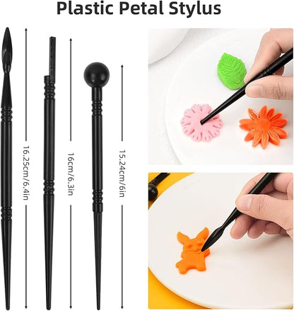 AULEEP Clay Tools Kit, 35 PCS Pottery Tools Set - Polymer Clay Sculpting Tools for Adults & Beginners, Air Dry Clay Tools for Pottery Craft, Drawing, Dotting, Carving, Embossing, Molding, Shaping ﻿