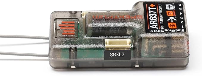 Spektrum AR637T+ 6 Channel AS3X+ & Safe Telemetry Receiver SPM-1032