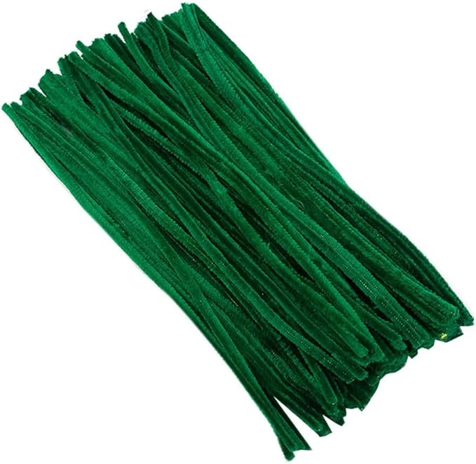 300 Pcs Thick Pipe Cleaners Craft Supplies 3 Assortment Pastel Macaron Purple Green Color Chenille Stems for Art and Craft Projects Creative DIY Christmas Decorations (Purple&Yellow&Green-300pcs)