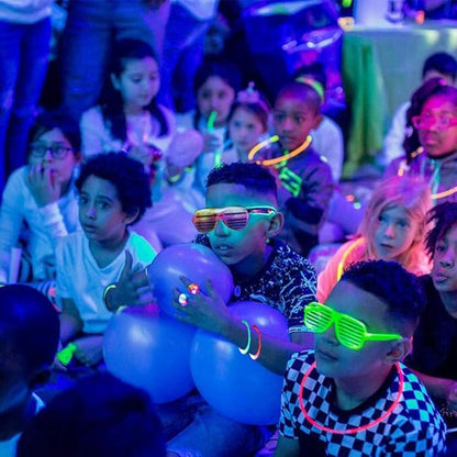 78PCs LED Light Up Toy Party Favors/Supplies Bulk Glow In The Dark For Adult Kids Birthday Halloween With 50 Finger Light, 12 Jelly Ring, 6 Flashing Glasses, 5 Bracelet, 5 Fiber Optic Hair Light