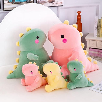 Cute Dinosaur Plush Toys, Fat Dinosaur Stuffed Animals Toys Dolls, Dinosaur Plush Toy Soft Stuffed Animal Dino Plushies Doll Cute Birthday Gifts for Kids Girls Boys (Pink,13in)