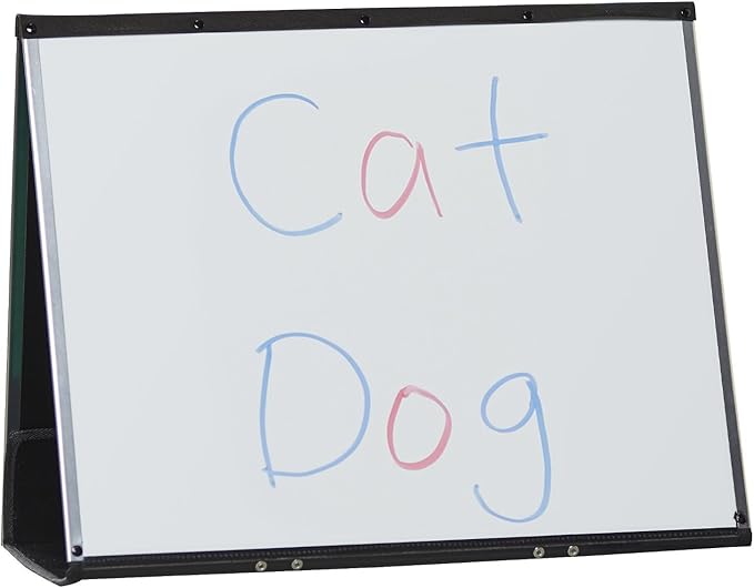 Educational Insights 3-In-1 Portable Easel - Magnetic Board, Whiteboard & Flannel Board, Classroom Must Haves