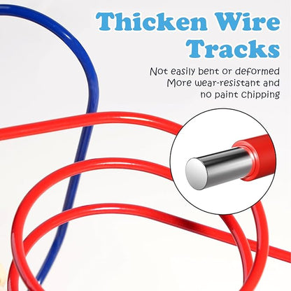 Wooden Bead Maze Toy for Toddlers, Dinosaur Themed Colorful Roller Coaster Abacus Activity Toy,Early Learning Educational, Fine Motor Skill Development, Gift for 3+ Boys and Girls