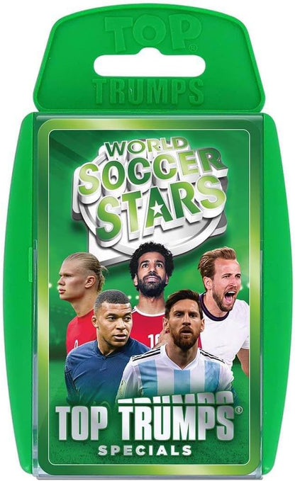 Top Trumps Card Game World Soccer Stars - Family Games for Kids and Adults - Learning Games - Kids Card Games for 2 Players and More - Kid War Games - Card Wars - for 6 Plus Kids