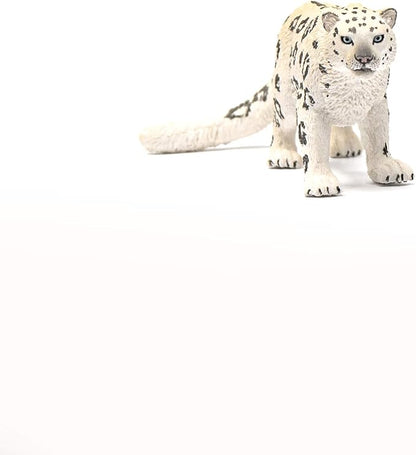 Schleich Wild Life Realistic Prowling Snow Leopard Figurine - Intricately Painted and Highly Detailed Wild Animal Toy, Durable for Education and Fun Play, Perfect for Boys and Girls, Ages 3+