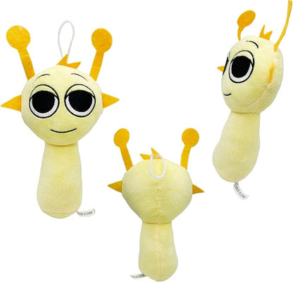Sprunki Plush, Sprunk Soft and Funs Stuffed Toys，Soft Stuffed Animal Pillow Figure Doll Christmas Birthday Gifts for Adult Kids (Yellow)