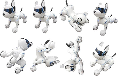 Lexibook Power Puppy - My Smart Dog Robot to Train - Programmable Robot with Remote Control, Training and Gesture Control Function, Dance, Music, Light Effects, Toy for Children - DOG01