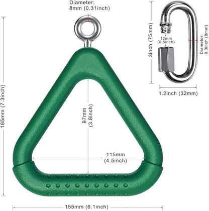 Dolibest Monkey Bars Swing Trapeze Bar Kids Monkey Bars Playground Trapeze Bar Swingset Rings Swing Sets for Backyard with Monkey Bars Ninja Course for Kids Outside Playset with Monkey Bars (2Pcs)