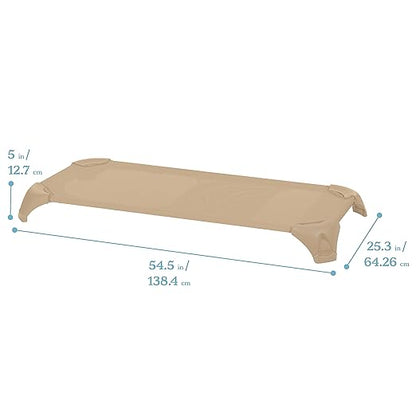 ECR4Kids Stackable Cozy Cot with Storage, Classroom Furniture, Sand, 6-Pack