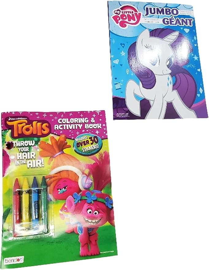 Bundle of 16 Coloring Books Kids Ages 4-8 Assortment Incl 16 Kids Activity plus Headband Books Include Games, Puzzles, Mazes, and Stickers (No Duplicates), Multicolored