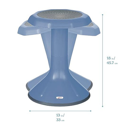 ECR4Kids ACE Active Core Engagement Wobble Stool, 18-Inch Seat Height, Flexible Seating, Powder Blue