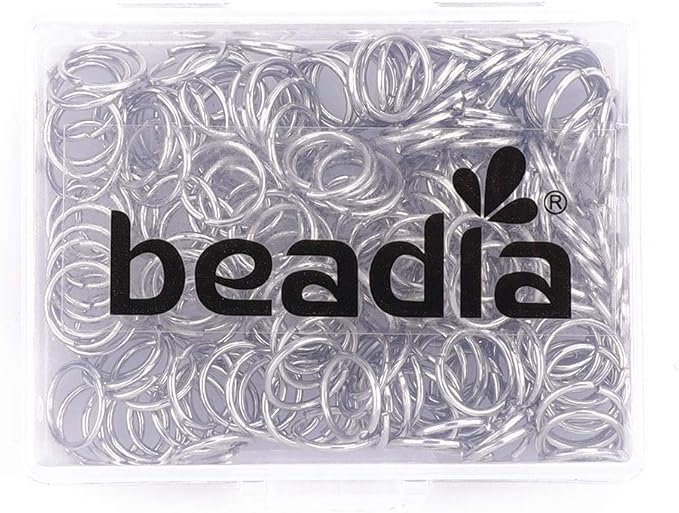 Open Jump Rings Platinum 0.8x8mm 300pcs for DIY Jewelry Making Supplies