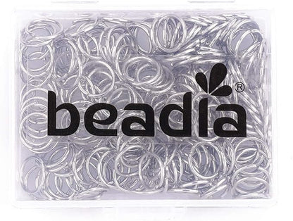 Open Jump Rings Platinum 0.8x8mm 300pcs for DIY Jewelry Making Supplies