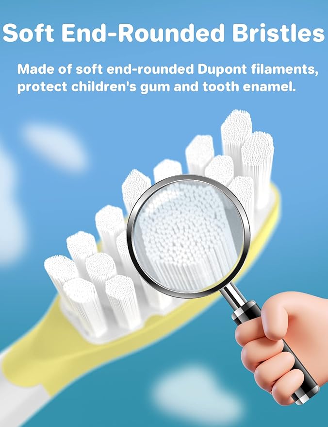 FutulkyUS Kids Replacement Brush Heads for Philips Sonicare: Electric Soft Toothbrush Head Compitable with 4100, Standard Head for Boy Girl Over 7 Years Old, 6 Pack