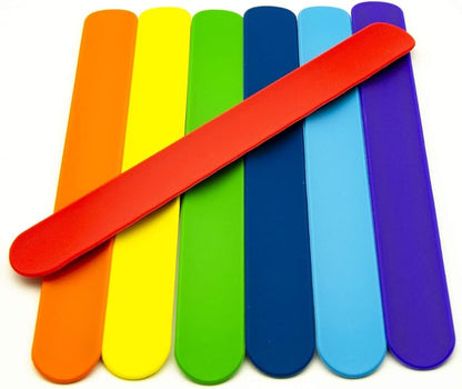 Wholesale Silicone Rubbber Slap Bracelets,Soft & Safe for Party Favors,Rolling Holder,Funny&Durable,Customize & Reuse!