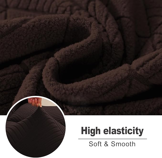 NORTHERN BROTHERS Recliner Sofa Covers 3 Seater - Reclining Sofa Covers Couch Covers for Reclining Couches Reclining Couch Covers, Dark Brown