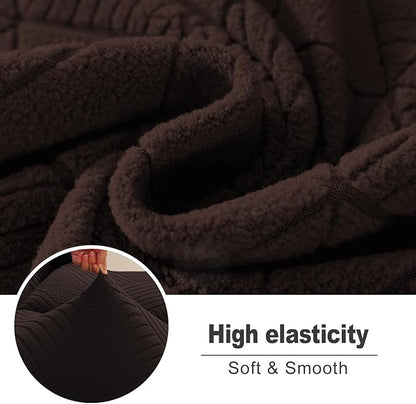 NORTHERN BROTHERS Recliner Sofa Covers 3 Seater - Reclining Sofa Covers Couch Covers for Reclining Couches Reclining Couch Covers, Dark Brown