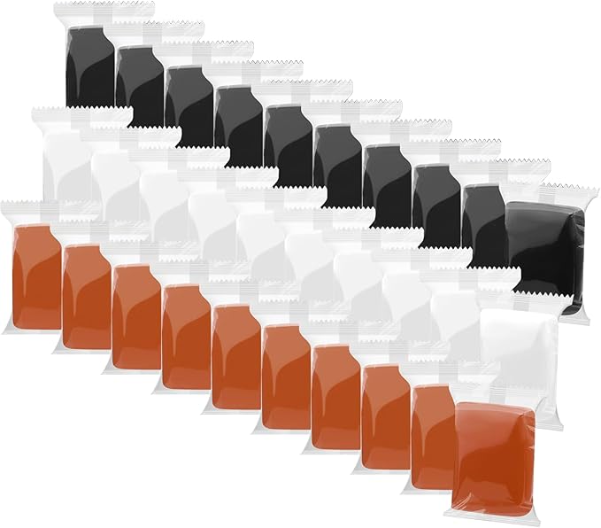 Air Dry Clay, 30 Packs Air Dry Foam Clay, Foam Clay, Crafting Clay, Moldable Foam Clay Super Light Weight Air Dry Clay Perfect Clay for Arts Crafts - Black White Coffee