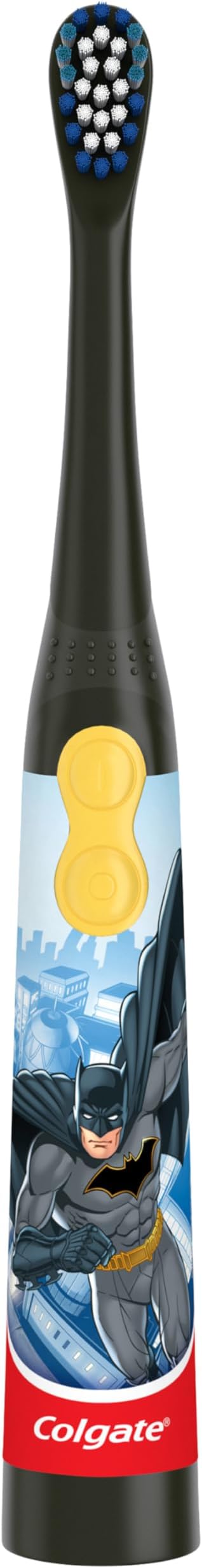 Colgate Kids Battery Powered Toothbrush, Batman, Extra Soft Toothbrush, Ages 3 and Up, 1 Pack , Colors May Vary