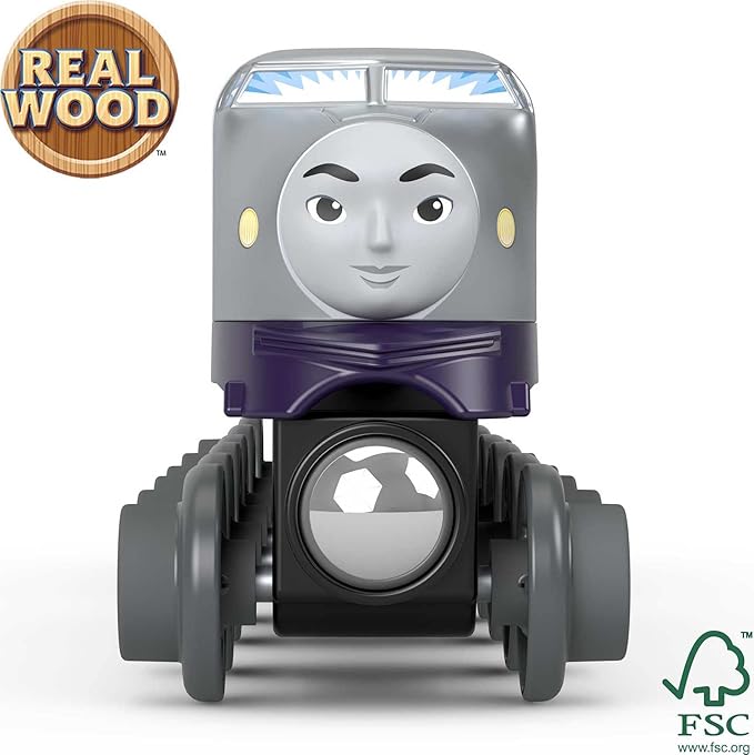 Thomas & Friends Wooden Railway Toy Train Kenji Push-Along Wood Engine & Cargo Car for Toddlers & Preschool Kids Ages 2+ Years (Amazon Exclusive)