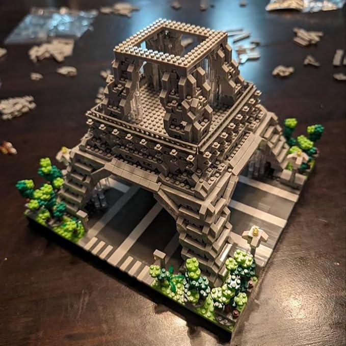 TzFioy France Paris Eiffel Tower Building Blocks Set (3585Pcs) Famous World Architecture Educational Toys Micro Bricks for Kids Adults