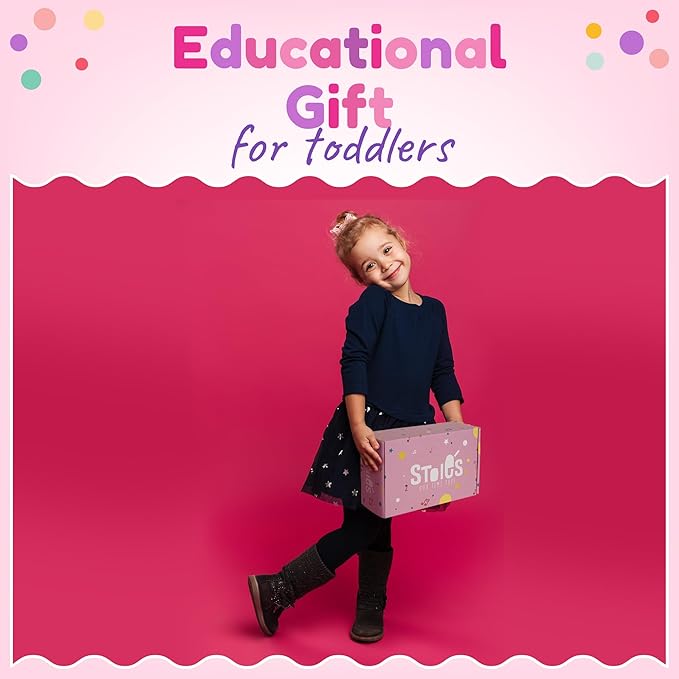 Stoie's Wooden Toddler Musical Instruments with Xylophone, Maracas, Triangle, Tamburine for Babies and Kids, Eco Friendly Montessori Educational Toy