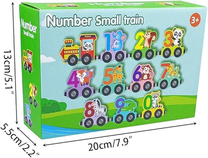 Anditoy Magnetic Wooden Animals Train Set Montessori Educational Toys for Kids Toddlers Easter Basket Stuffers Easter Toys Gifts