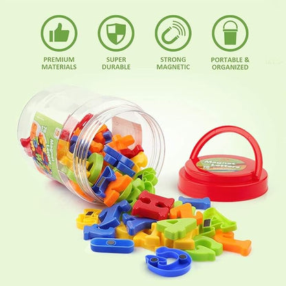 Coogam Magnetic Letters Numbers Alphabet Fridge Magnets Colorful Plastic ABC 123 Educational Toy Set Preschool Learning Spelling Counting Uppercase Lowercase Math for 3 4 5 Years Kid(78 Pcs)