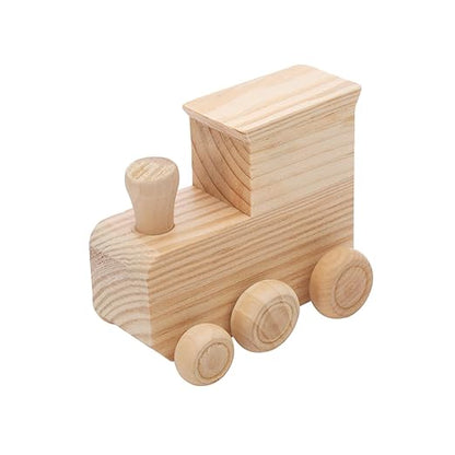 Colorations® Decorate Your Own Wooden Trains, Set of 12, Craft for Kids & Fun Home Activities, Create Unique & Personal Designs, Fun Kids Craft Project, Craft Project for Boys & Girls, Craft & Enjoy!