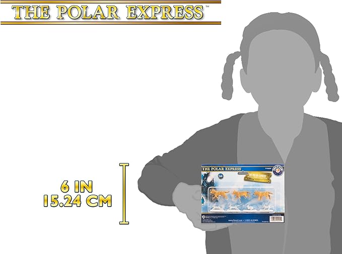 Lionel Warner Brothers The Polar Express Wolves & Rabbits Seven Piece Miniature Animal Pack Model Train Accessory (624252)