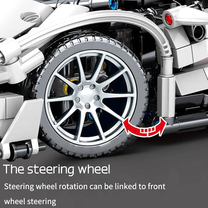 Mesiondy Building Blocks Toys Adults Kits, 1:14 MOC Building Set Sports Raceing Car Model for Boys Age 12-16 8-14，(1337 Pieces)