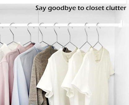 KEETDY 50 Pack Metal Hangers Coat Hangers Heavy Duty Stainless Steel Clothes Hanger for Closet Clothing Shirt Suit Pant 16.4 Inch